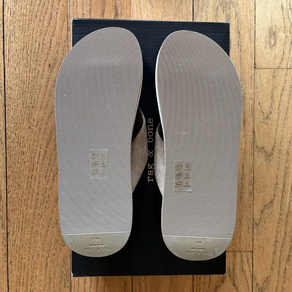Rag & Bone Parker Suede Thong Sandal NIB, Size 38.5